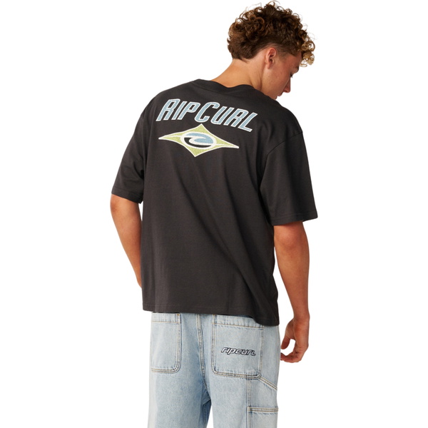 2026 Rip Curl Mens Heritage Icon T-Shirt 12FMTE - Washed Black